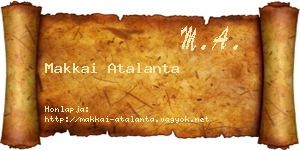 Makkai Atalanta névjegykártya